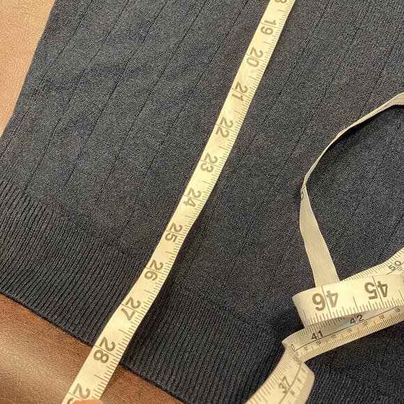 New Jantzen Men's XXL V-Neck Navy Blue Sweater Classic Business Golf Preppy Soft - Picture 4 of 12